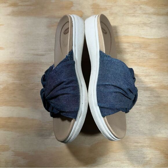 Dr Scholl’s Denim Slide Sandals Women’s Size 7 - Picture 4 of 6